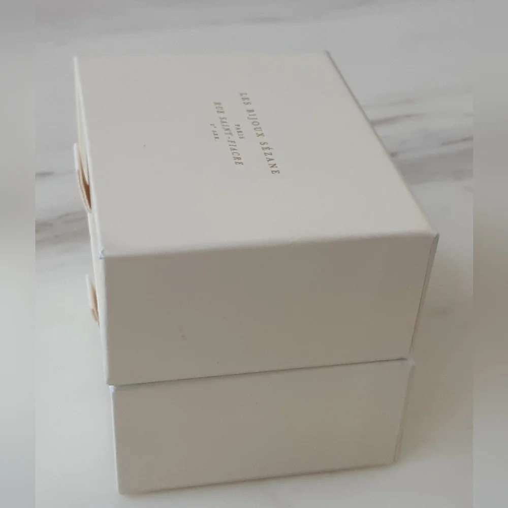 Les Bijoux Sezane 2 Stackable Jewelry Boxes - NWOT